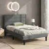 MODFU Polsterbett Einzelbett 90x200cm Leinen Jugendbett mit Produktbild-Vorschau 1