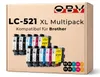 Brother LC-521 kompatible Druckerpatronen 10er Pack - Produktbild-Vorschau 1