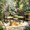 Set da giardino BEALIFE in rattan PE composto da 3 pezzi Anteprima dell’immagine prodotto 7