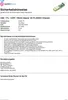 A document with product information and safety warnings. Produktbild-Vorschau