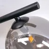 Isorella Deckenlampe aus Metall/Glas in Schwarz/Rauchfarben Produktbild-Vorschau 6