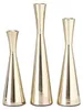 Boltze Gruppe Cone Kerzenleuchter gold 3tlg Produktbild-Vorschau 1
