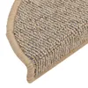 vidaXL Tapis d'escalier 15 pcs. 56x17x3 cm brun demi-rond Voir les images du produit 7