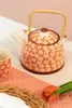 Clayre & Eef Théière avec filtre 700 ml rose Céramique Voir les images du produit 4
