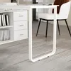 Schreibtisch Weiß 130x57x75cm MDF, frei verschiebbarer Produktbild-Vorschau 5
