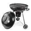 A black kettle-style barbecue grill with its lid open, shown on a white background. Produktbild-Vorschau