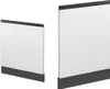 Two white panels with anthracite bases, one smaller than the other, are shown against a white background. Anteprima dell’immagine prodotto