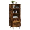 vidaXL Highboard Räuchereiche 40x36x110 cm Holzwerkstoff Produktbild-Vorschau 3
