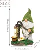 21 cm Gartendeko für draußen, lustiger Gartenzwerg, Produktbild-Vorschau 2