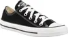 A black Converse All Star shoe with white laces is shown against a white background. Anteprima dell’immagine prodotto