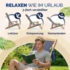CASARIA® Sonnenliege Holz Wetterfest Klappbar 3-fach Produktbild-Vorschau 5