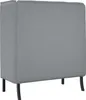 vidaXL Hoher Rücken Sofa 101cm Hellgrau Stoff Produktbild-Vorschau 3