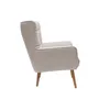 Miliboo - Sessel im gemustertem Samtdesign beige Holzfüße Produktbild-Vorschau 4
