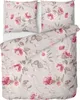 Biber Bettwäsche Rosen 155x220cm Creme Rosa, 100% Produktbild-Vorschau 5
