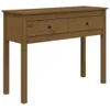 The Living Store Konsolentisch Honigbraun 100x35x75 cm Produktbild-Vorschau 3