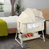 Beistellbett Baby,3 in 1 Reisebett Babybett,6 Fach Produktbild-Vorschau 2