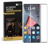 A product box and a screen protector on a phone. Produktbild-Vorschau