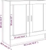 vidaXL Gablota z dębu wędzonego 82,5x30,5x80 cm Materiał Podgląd zdjęcia produktu 10