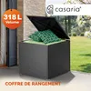 Casaria Coffre de rangement 318 L avec couvercle 75x75x70cm Voir les images du produit 1