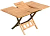 ALEOS. echt TEAK Holz Ausziehtisch 100-140 x 80cm klappbar Produktbild-Vorschau 1