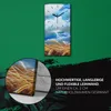 Wohnzimmer-Bild Leinwand Uhr 30x60 Gemälde Feld Weizen Produktbild-Vorschau 5
