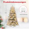 COSTWAY Künstlicher Weihnachtsbaum 180cm mit Schnee, Produktbild-Vorschau 3