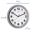 MAUL Wanduhr MAULstep Ø 30 x 5 cm Kunststoff 1 x AA (1.5 V) Produktbild-Vorschau 2