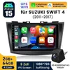 9" autorádio s Androidem 15 a CarPlay pro Suzuki Swift IV Náhled obrázku produktu 1