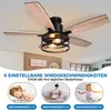 112cm Deckenventilator mit Beleuchtung und Fernbedienung, Produktbild-Vorschau 4