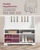 VASAGLE Garderobenständer mit Schuhbank, Garderobe, Produktbild-Vorschau 9