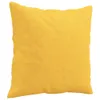 Zierkissen 2 Stk. Hellgelb 40x40 cm Stoff Produktbild-Vorschau 3