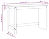 vidaXL Schreibtisch Braun 112 x 50 x 75 cm Massivholz Produktbild-Vorschau 8
