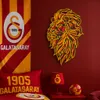 3D Löwenkopf Wanddeko aus Holz im Galatasaray Stil, Produktbild-Vorschau 2