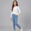 Bequeme Slim-Fit-Jeanshose für Mädchen mit Strasssteinen Produktbild-Vorschau 5