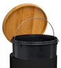 Odpadkový kôš čierny, 30 l, kov Náhľad obrázku produktu 10