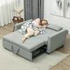 HOMCOM Schlafsofa, 2-Sitzer Sofa mit Schlaffunktion, Produktbild-Vorschau 8