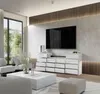 Kommode 220 Cm Weiss Matt / Weiss Hochglanz, 14 Schubladen, Produktbild-Vorschau 3