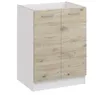 Roe Furniture | Küchenunterschrank 60 cm - Eiche Bordeaux - Produktbild-Vorschau 3