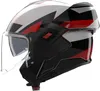 Kask Nolan N120-1 Ciclone z klapką, czarny/biały/czerwony, Podgląd zdjęcia produktu 2
