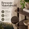 Mica Decorations Jeff Regal Dunkelbraun100% - Bücherregal Produktbild-Vorschau 6