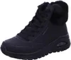 A black Skechers Uno Rugged women's sneaker with fur trim. Produktbild-Vorschau