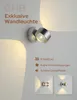 MEIYOU GHB 6W LED Wandleuchte Halb Globe Warmweß Wandlampe Produktbild-Vorschau 2