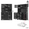 Moderner Buffetschrank 120x40x188cm mit LED Beleuchtung Produktbild-Vorschau 5