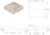 vidaXL Capuchons de poteau 6 pcs. Pyramide en acier Voir les images du produit 7