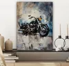 MuchoWow® - Leinwandbilder - Motorrad - Fahrrad - Blau - Produktbild-Vorschau 7