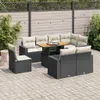 Eleganten-Stil 9-tlg. Garten-Lounge-Set mit Kissen Produktbild-Vorschau 1
