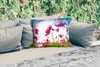 MuchoWow® Outdoor Kissen - Blumen - Rosa - Cosmea - 50x30 Produktbild-Vorschau 2