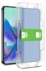 A screen protector with an application guide for a smartphone. Produktbild-Vorschau