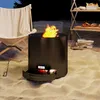 Outsunny Feuerschale Ø45x42cm aus Stahl Feuerstelle mit Produktbild-Vorschau 7