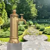 Kolumna z kranem żeliwna złota 29x16x13 cm mosiężny kran Podgląd zdjęcia produktu 2